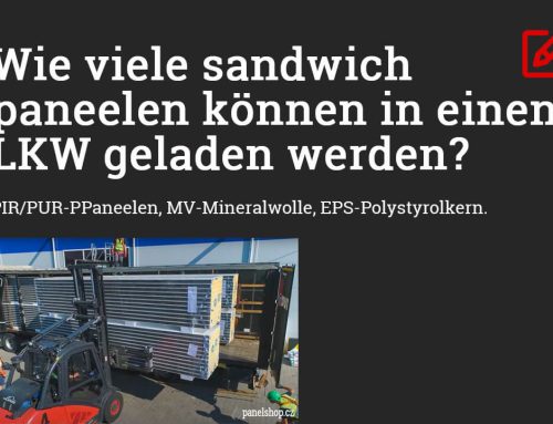 Wie viele sandwich paneelen können in einen LKW geladen werden?